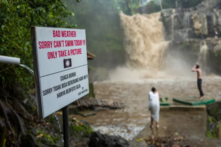 Avoid Swimming in Rivers and Waterfalls