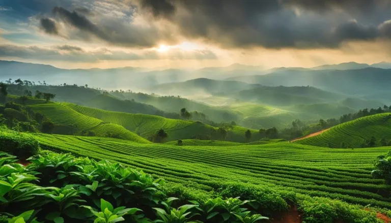 Chikmagalur in Winter coffee plantations