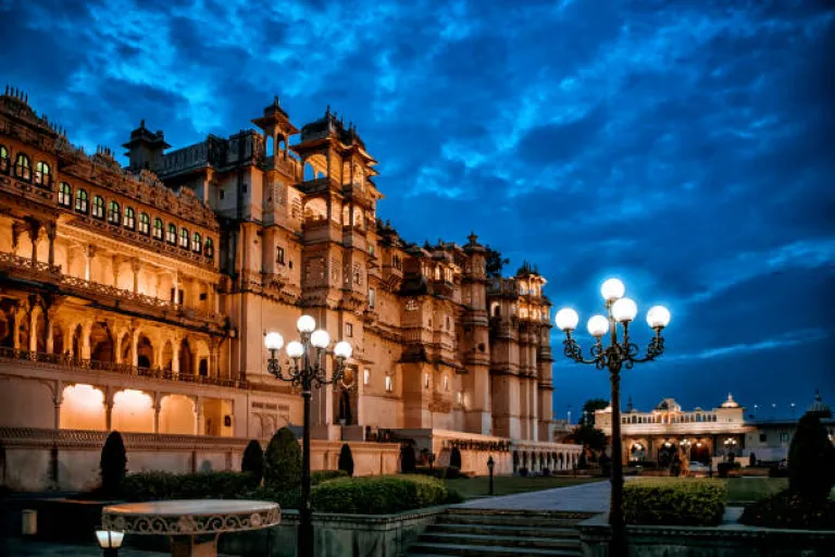 Udaipur City Palace at the Evening