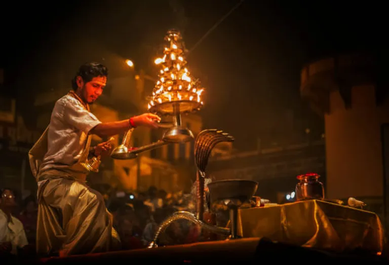 The powerful Ganga Aarti