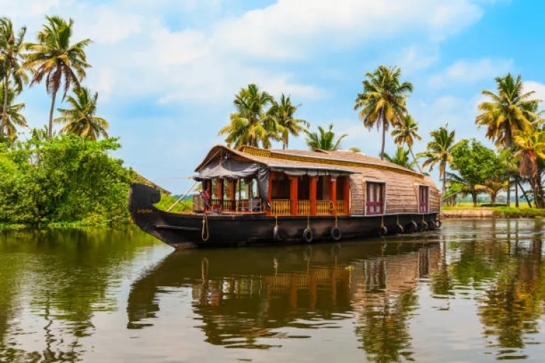 Houseboat in Alappuzha backwaters, Kerala