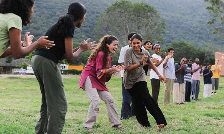 Activities  at Isha Foundation Inner Engineering Program  in coimbatore