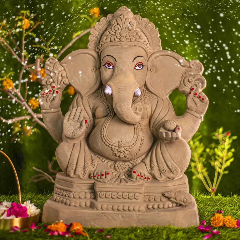 Eco-Friendly Ganesha Idols