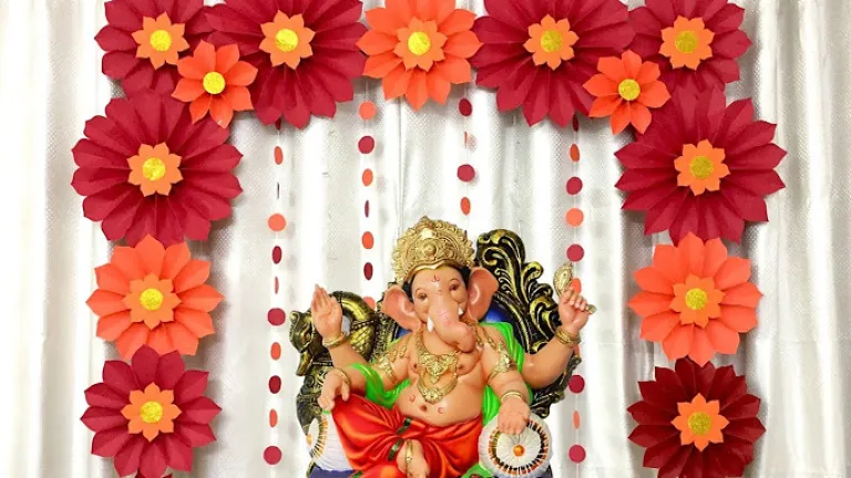 Ganesh Chaturthi home decoration DIY