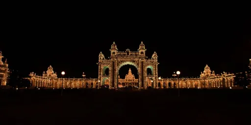 image for article Dazzling Drone Show Lights Up the Sky at Mysuru Dasara 2024