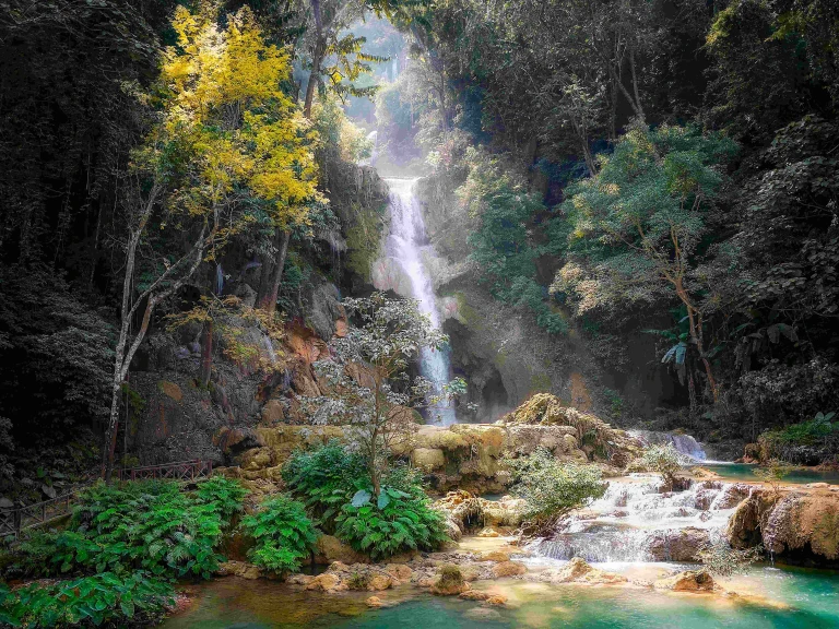 Waterfalls in Vang Vieng