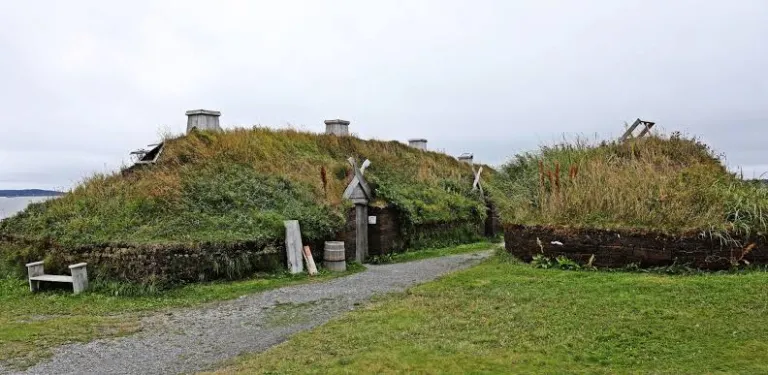 Vinland, Viking settlement at L&rsquo;Anse aux Meadows in Newfoundland, Canada