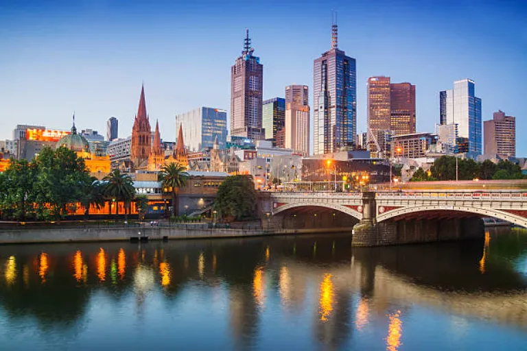 Melbourne at dusk