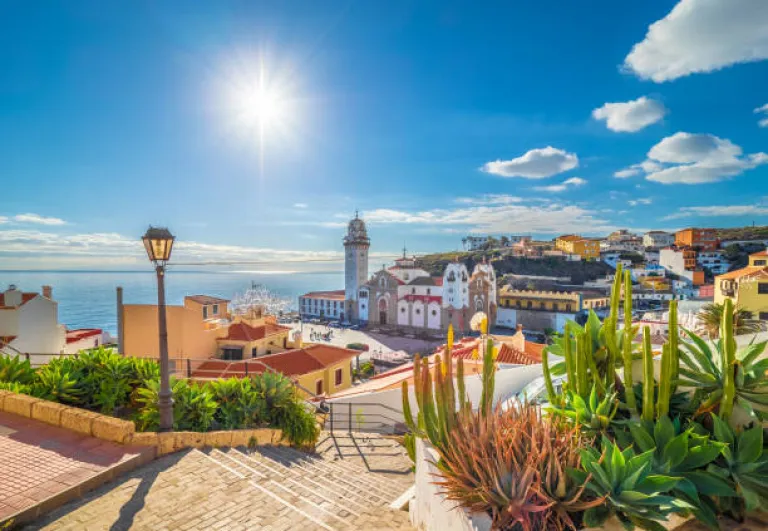 Landscape with Candelaria,Tenerife, Spain 