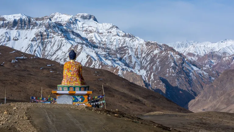 Buddha statue in Spiti Valley