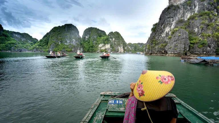 Sailing in Halong Bay