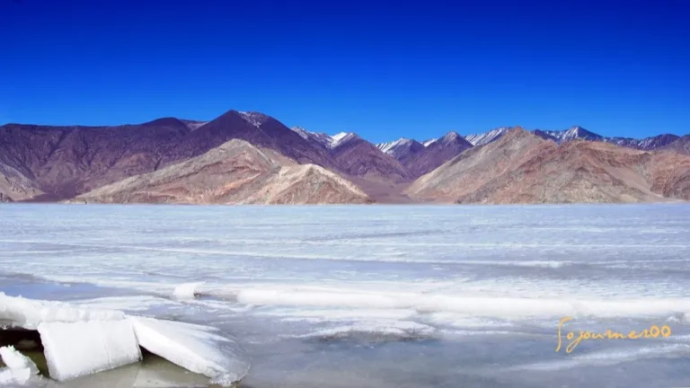 Frozen Pangong Lake