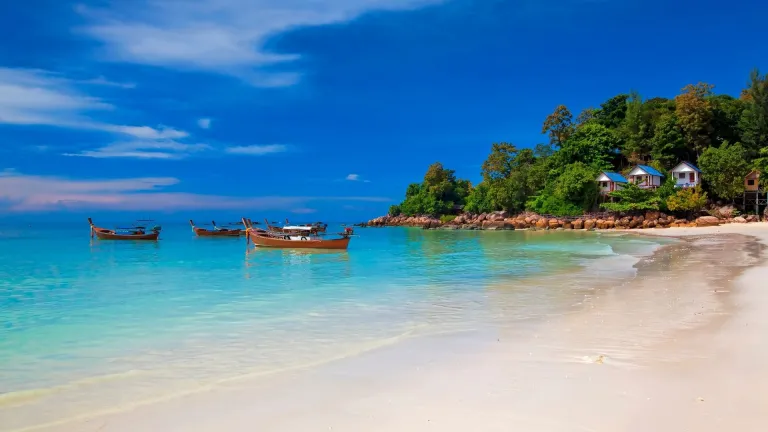 Longtail boats at Koh Lipe