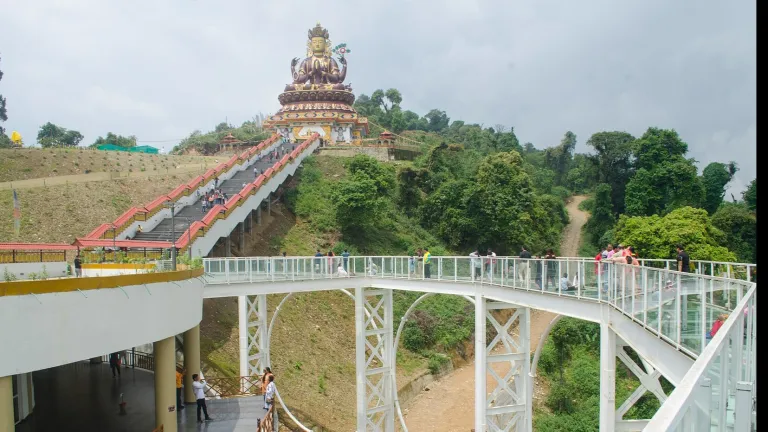 SkyWalk and Chenrezig statue