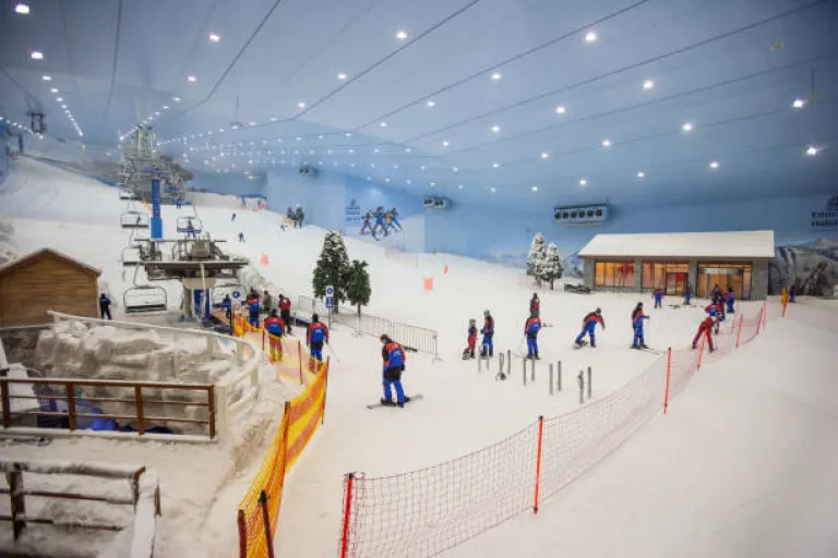 Ski Dubai, the indoor snow park.