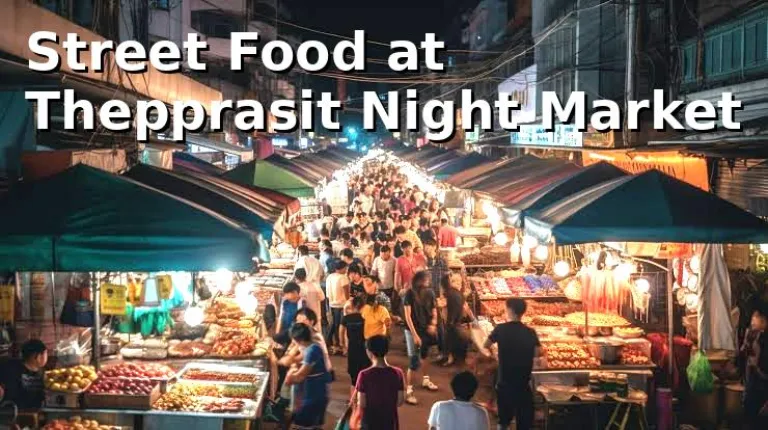 Street Food at Thepprasit Night Market