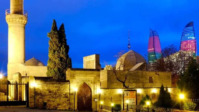 Palace of the Shirvanshahs and the Flame Towers, Baku