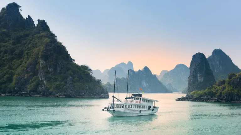 Cruise ship in the Halong Bay