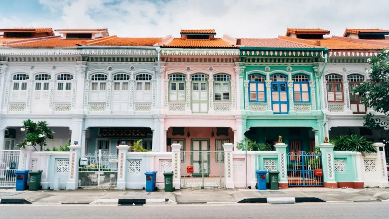 Colorful Katong neighborhood