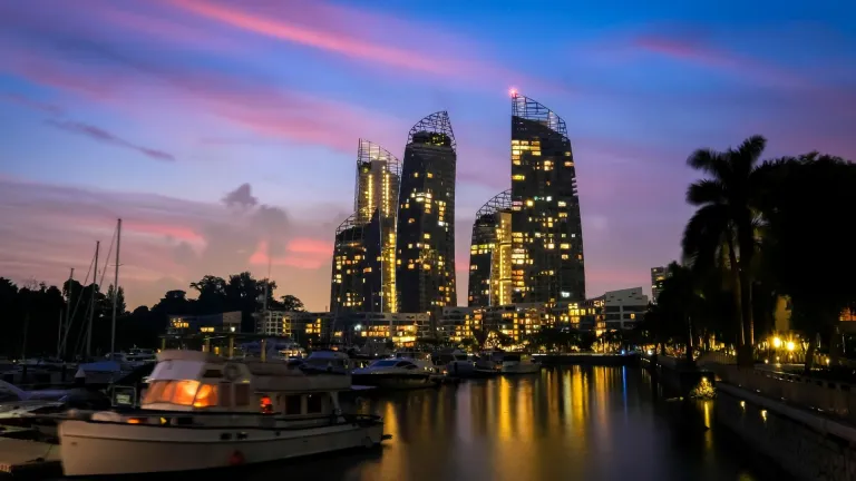 Sunset over Keppel Bay