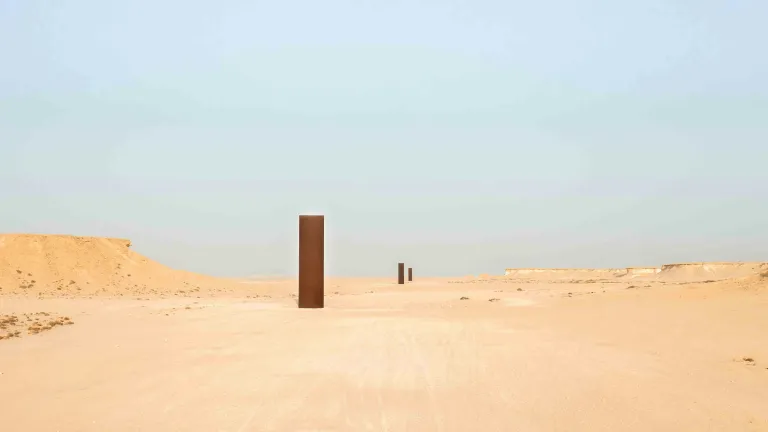 East-West/West-East sculpture by Richard Serra