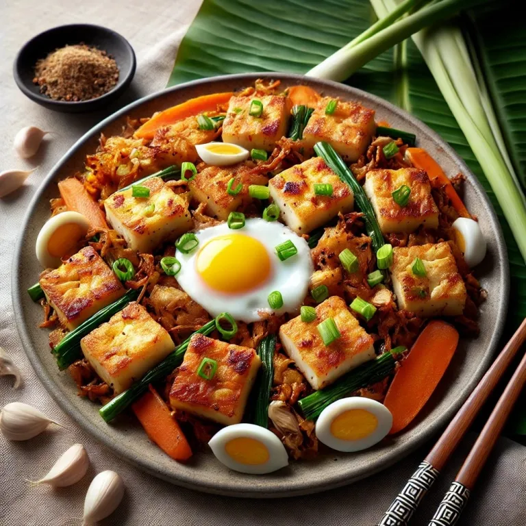 Singaporean Carrot Cake (Chai Tow Kway).