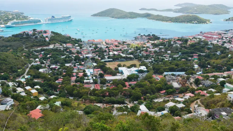 Panoramic view of Charlotte Amalie