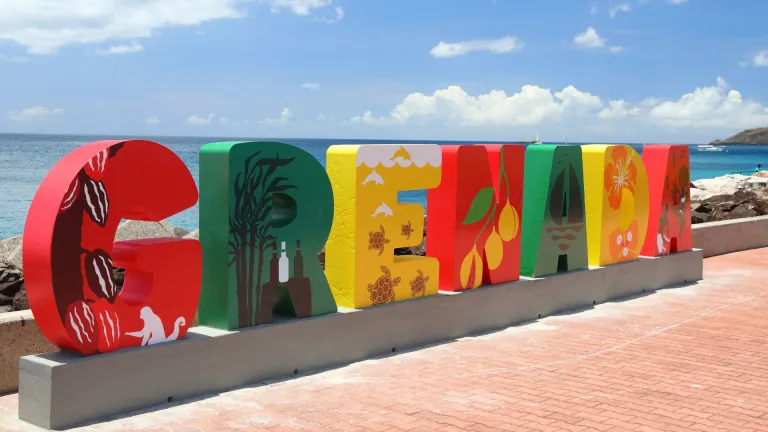 Photoshoot spot at Port Louis Marina, Grenada