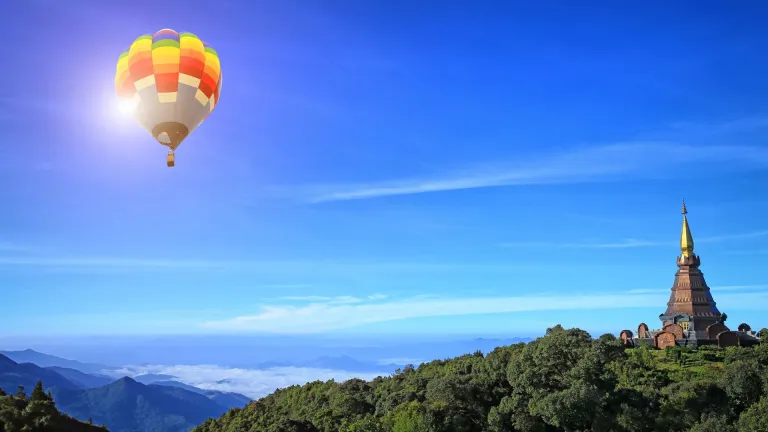 Hot air balloon ride in Chiang Mai