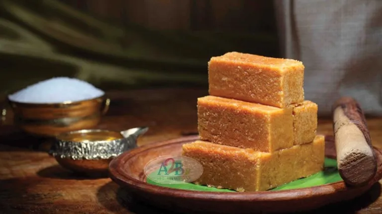 Mysore Pak at Adhyar Ananda Bhavan