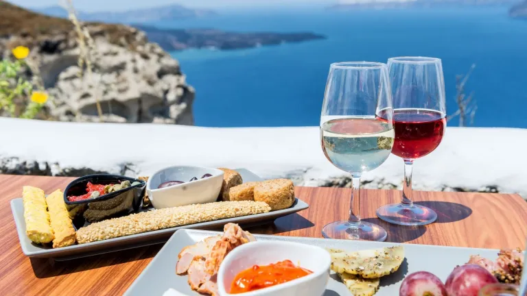 Wine tasting in Santorini