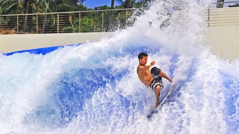 Indoor Surfing at Wave House Sentosa