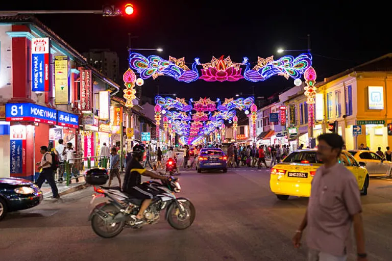 Deepavali in Little India in Singapore