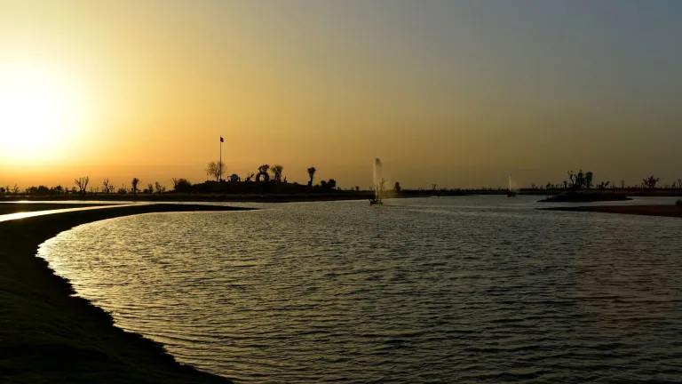 Al Qudra Love lake