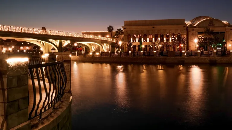 Riverland village bridge