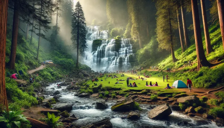 A serene view of Chadwick Falls.
