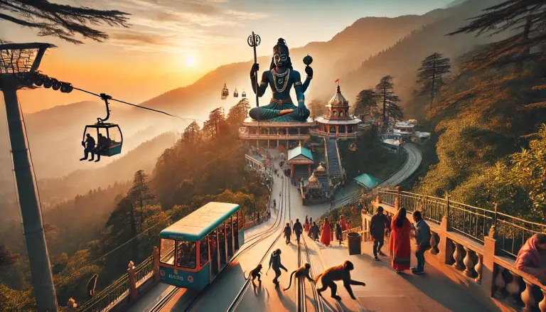 A stunning view of Jakhoo Temple.