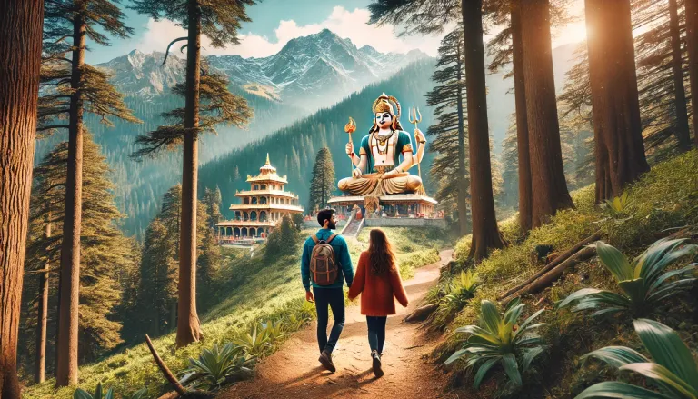 Hiking to Jakhoo Temple in Shimla.