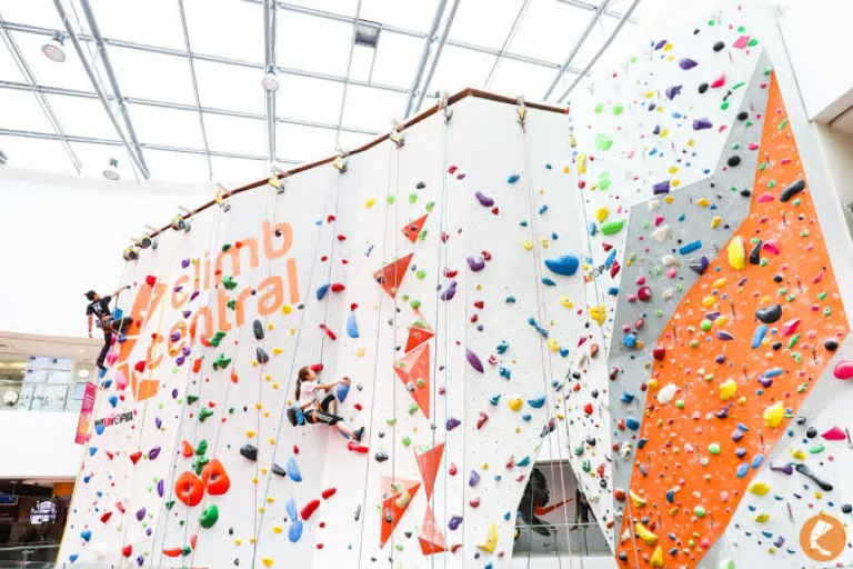 Rock Climbing at Climb Central in Singapore 