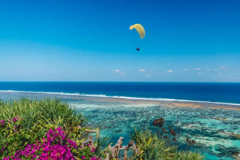 Paragliding Over Pandawa Beach in Bali