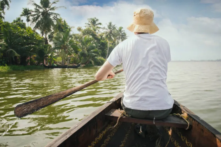 Kayaking the Backwaters of Kerala