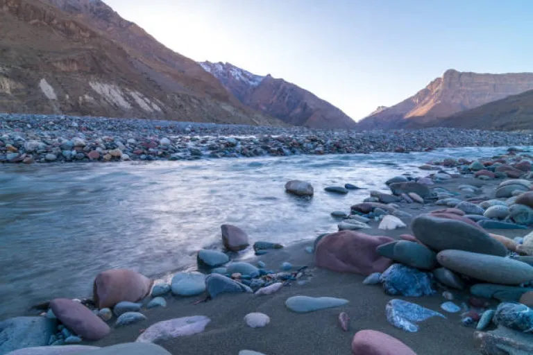 River Crossing &amp; Camping in Spiti Valley