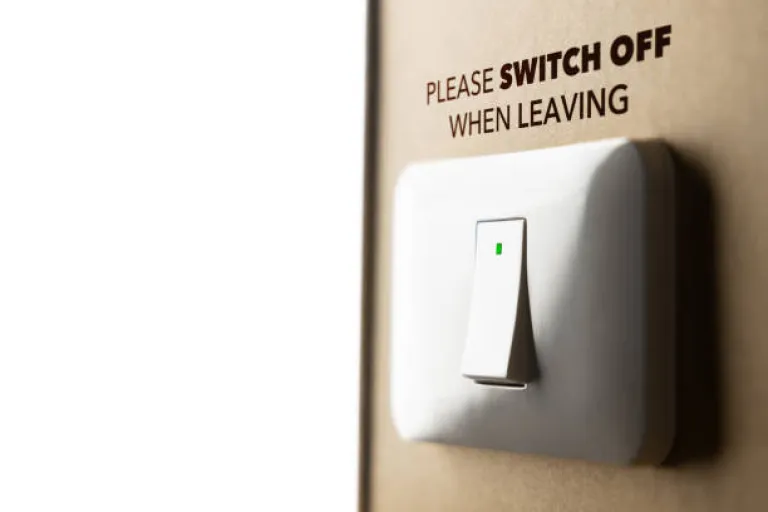 The simplest habit for sustainable Growth leaving the room? Flick that switch off 