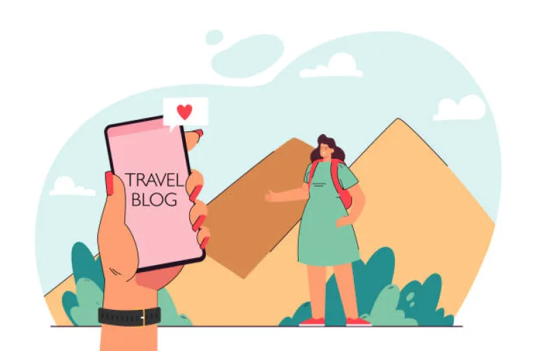 Eco travel stories on social media.