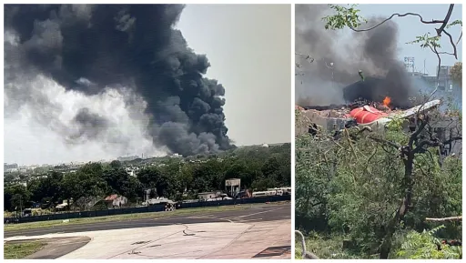image for article Air India Flight Crashes Into Residential Area Near Ahmedabad Airport