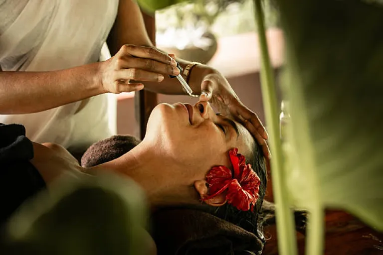 Ayurvedic therapy called Nasya treatment in Kerala 