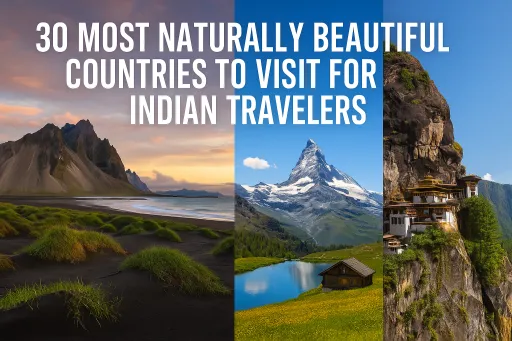 image for article 30 Most Naturally Beautiful Countries to Visit for Indian Travelers