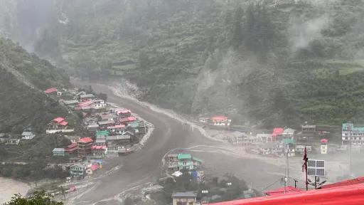 image for article Watch: Massive Flash Flood Washes Away Uttarkashi’s Dharali Village After Cloudburst