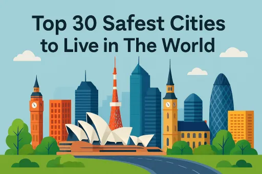 image for article Top 30 Safest Cities to Live in The World