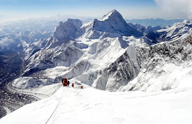 Climbing everest